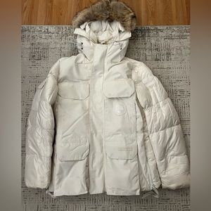 Men’s (or Women’s) White Canada Goose Coat